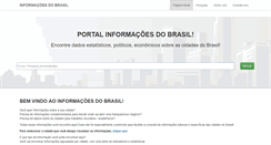 Desktop Screenshot of informacoesdobrasil.com.br